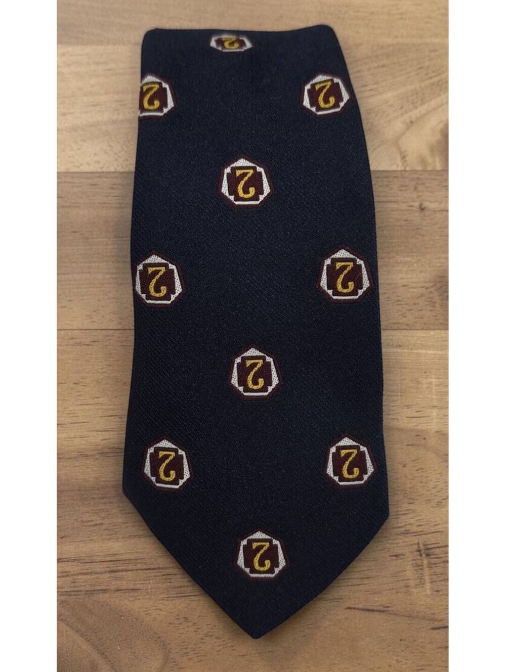 Vintage Cold War US Army 7th Medical Command MEDCOM Tie Landstuhl West Germany